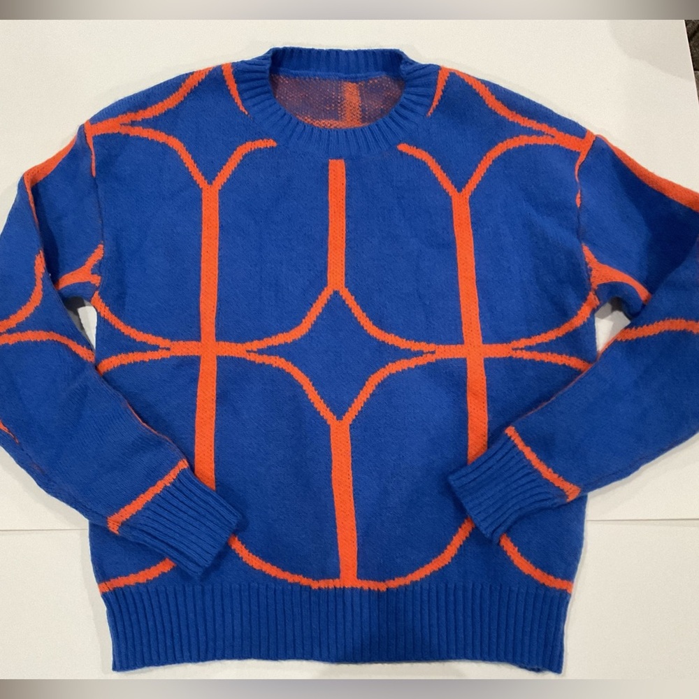 Blue and orange sweater from SHEIN size xs
